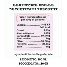 Carica l'immagine nel visualizzatore di Gallery, 10 Vasi di Legumi Decorticati Cotti a Vapore da 300 gr