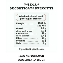 Carica l'immagine nel visualizzatore di Gallery, 10 Vasi di Legumi Decorticati Cotti a Vapore da 300 gr