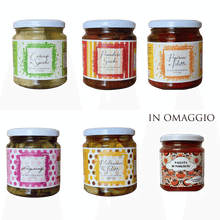 Carica l&#39;immagine nel visualizzatore di Gallery, Conserve Sottolio del Contadino 5 vasi da 300 gr in Olio Extra vergine di Oliva

