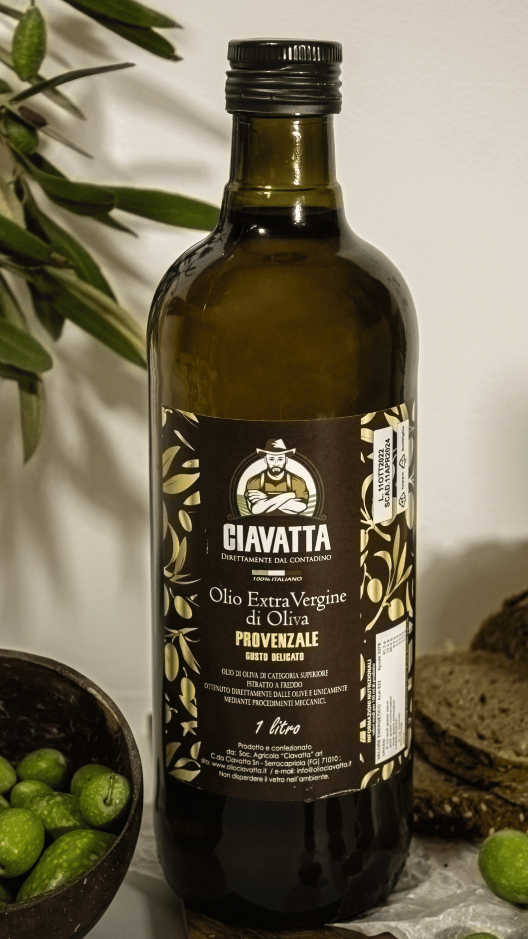 Olio Extravergine di Oliva Provenzale bottiglia da 1 litro