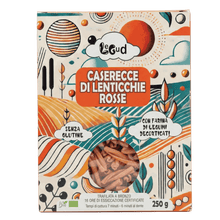 Carica l'immagine nel visualizzatore di Gallery, Caserecce di Lenticchie Rosse Decorticate pacco da 250 gr
