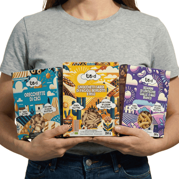 10 Pacchi da 250 gr di Pasta di Legumi Decorticati 𝐋𝐞𝐠𝐮𝐝