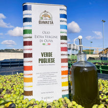 Carica l&#39;immagine nel visualizzatore di Gallery, Latta da 5 Litri Olio Extravergine di Oliva Ciavatta &quot;Verde Pugliese&quot;
