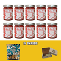 Pomodoro Pelato del contadino con basilico 10 Vasi da 370 gr