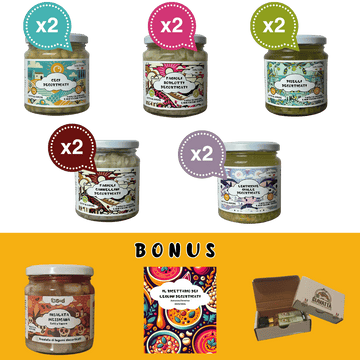 10 Vasi di Legumi Decorticati Cotti a Vapore da 300 gr