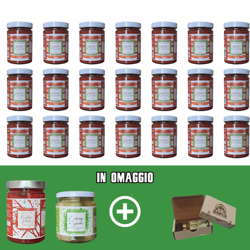 Passata di pomodoro con basilico 21 Vasi da 480 gr