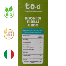 Carica l'immagine nel visualizzatore di Gallery, Risoni di Piselli Verdi e Riso BIO pacco da 250 gr LEGUD
