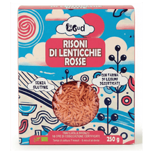 Carica l'immagine nel visualizzatore di Gallery, Risoni di Lenticchie Rosse Decorticate pacco da 250 gr
