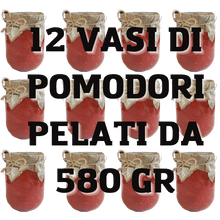 Carica l&#39;immagine nel visualizzatore di Gallery, Pomodoro Pelato del contadino 12 Vasi da 580 gr - OLIO CIAVATTA

